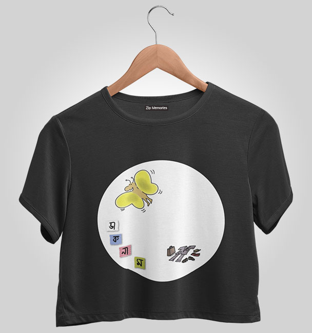 Chandrabindoo Official Merchandise Crop Top Daak Naam