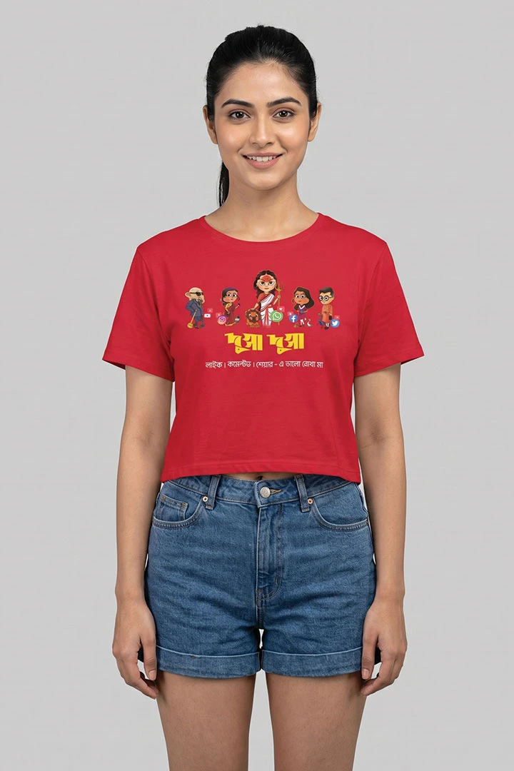 Crop Top Social Durga Maa