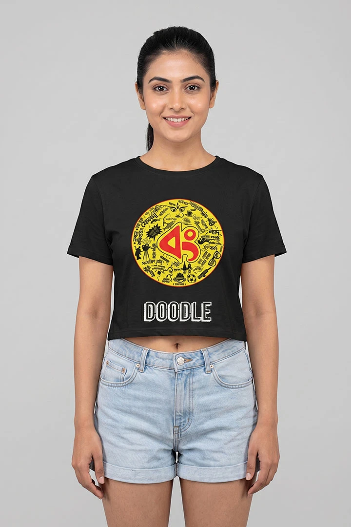 Crop Top_Durga Bong Doodle