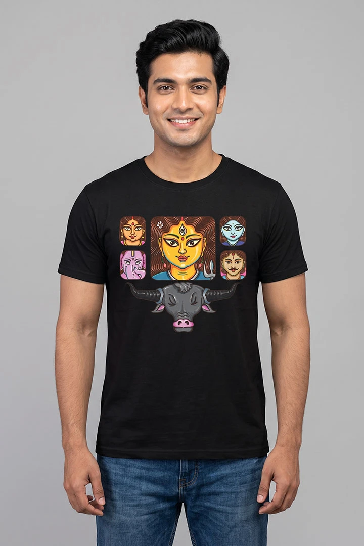 Tshirt Durga  Maa Parivar