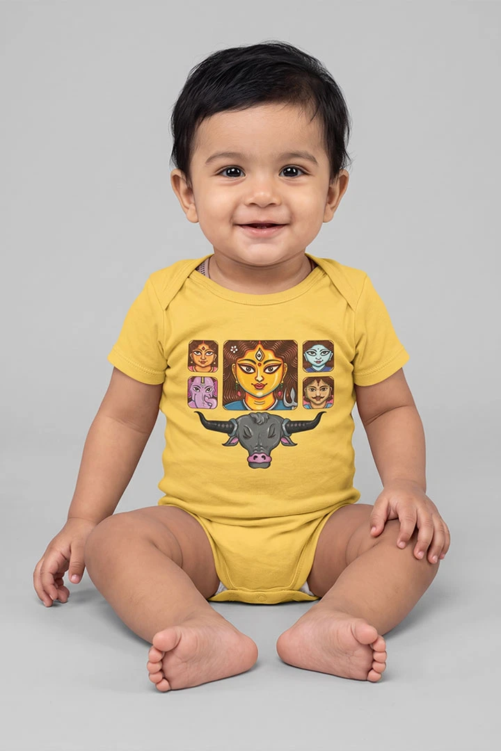 Baby Romper Durga Maa Parivar